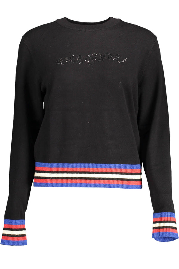 Black Viscose Women Sweater Desigual