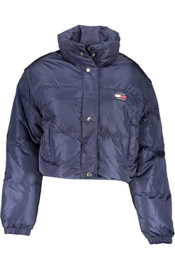 Blue Nylon Women Jacket Tommy Hilfiger