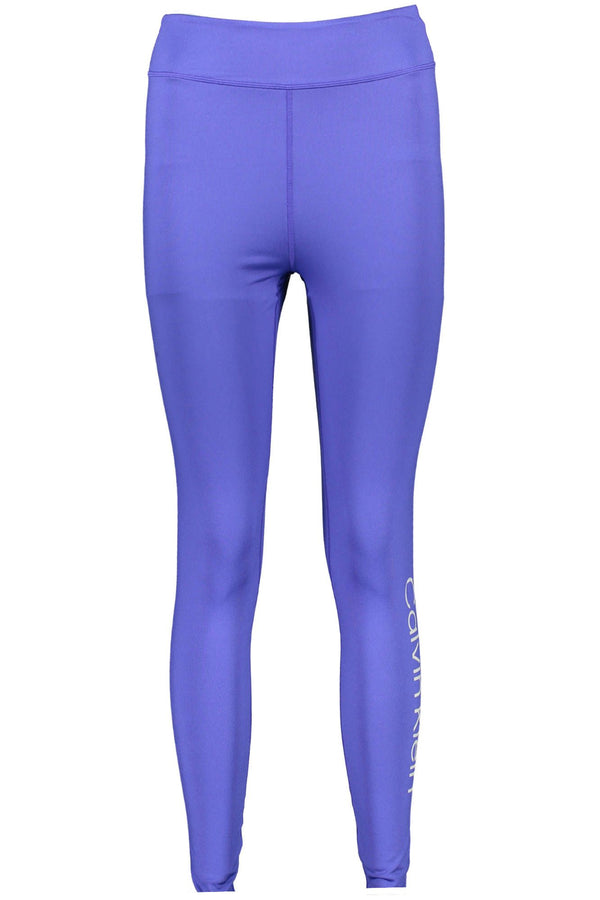 Blue Polyester Women Legging Calvin Klein