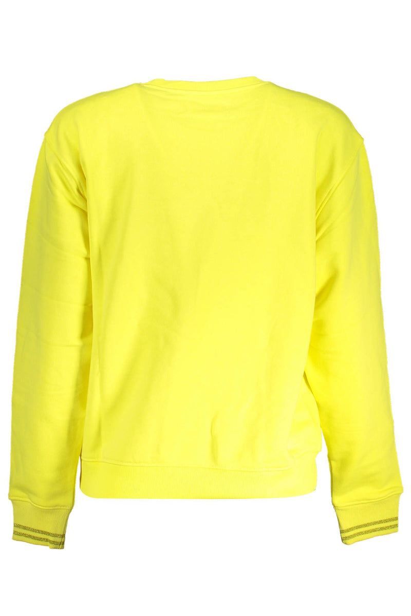 Yellow Cotton Women Sweater Desigual