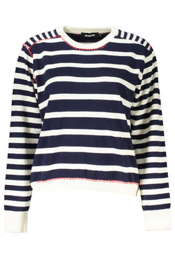 Blue Cotton Women Sweater Desigual