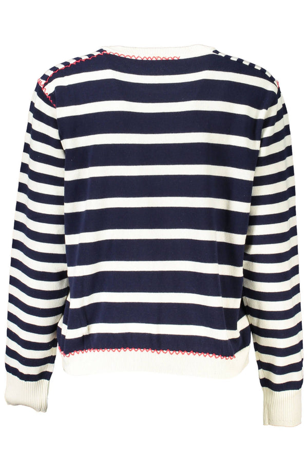 Blue Cotton Women Sweater Desigual