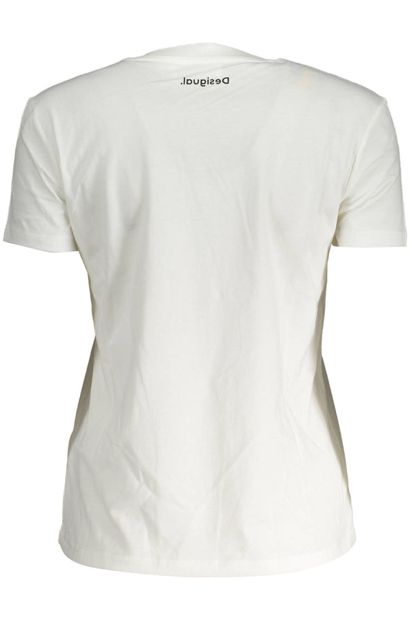 White Cotton Women's Top Desigual