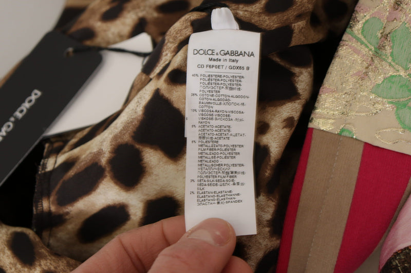 Patchwork Sheath Mini Dress - Multicolor Elegance Dolce & Gabbana