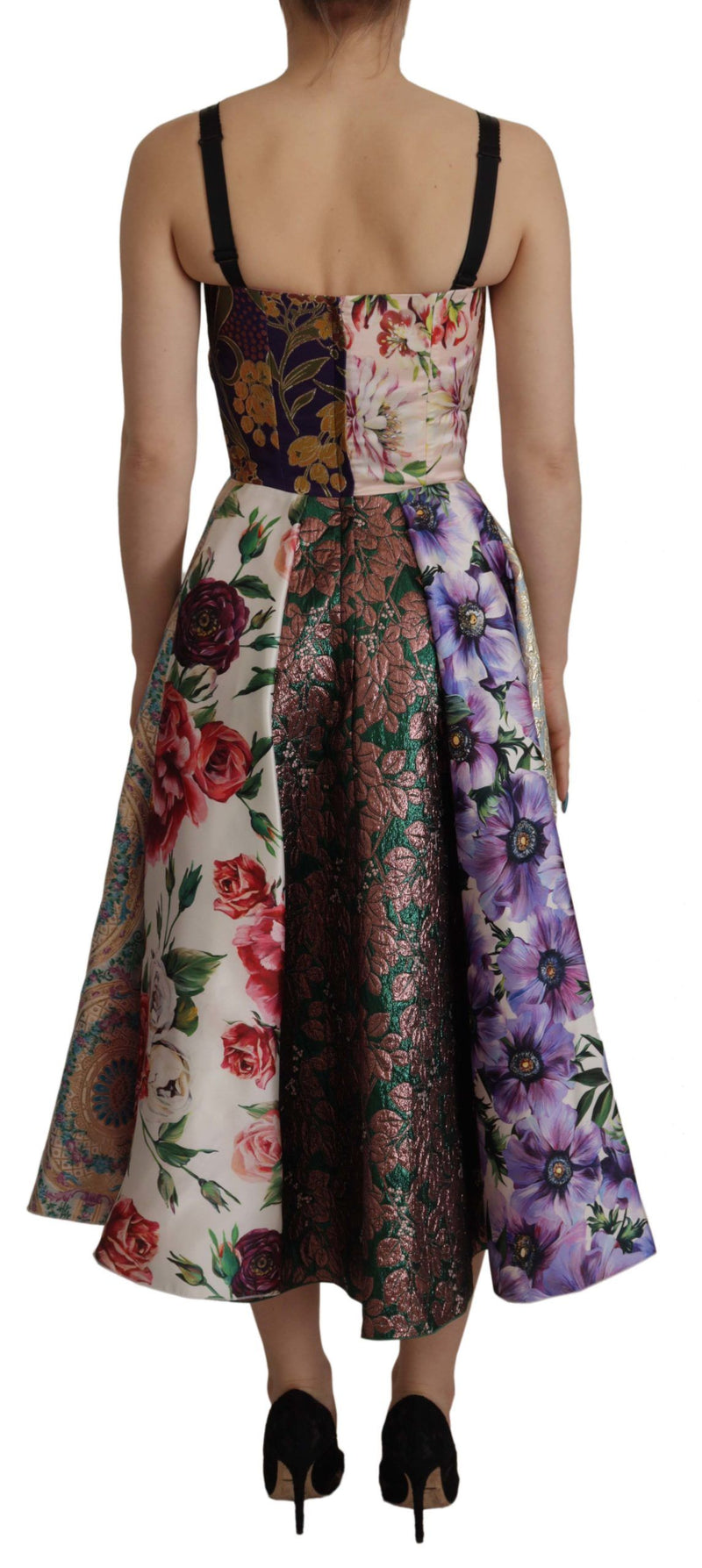 Patchwork Elegance Silk Blend Dress Dolce & Gabbana