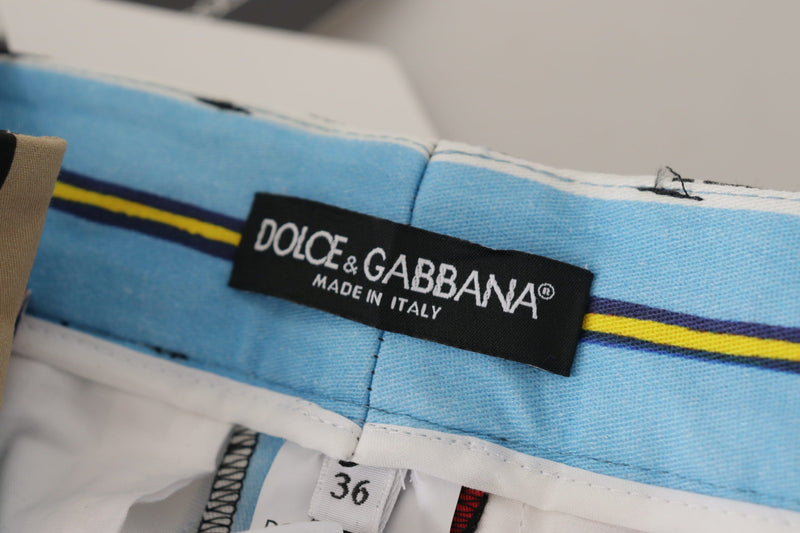 Elegant High Waist Striped Trousers Dolce & Gabbana