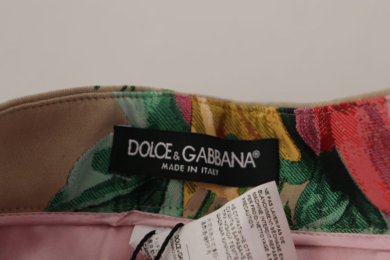 Floral High-Waist Dress Pants Dolce & Gabbana