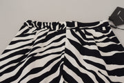 Zebra Print Mid Waist Hot Pants Dolce & Gabbana