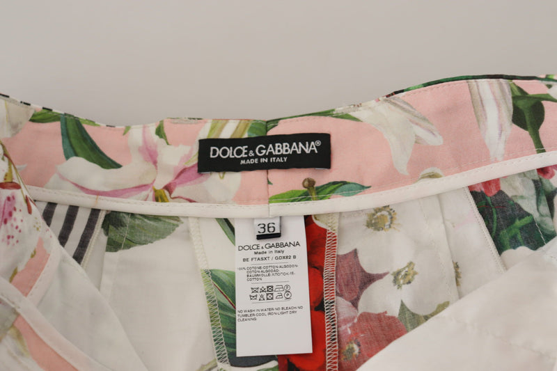 Floral High Waist Hot Pants Shorts Dolce & Gabbana