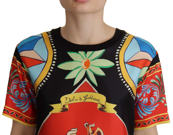 Glamourous Multicolor Silk Top Dolce & Gabbana