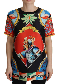 Glamourous Multicolor Silk Top Dolce & Gabbana