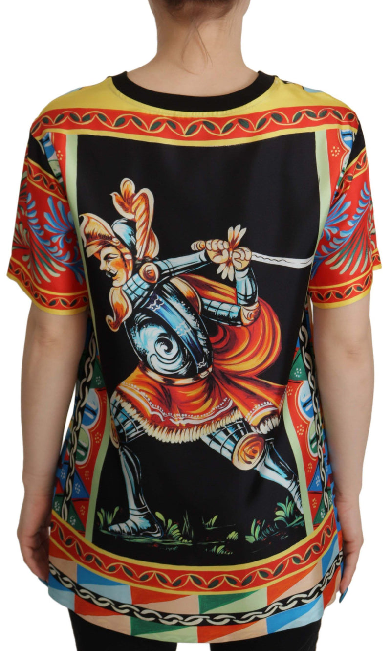 Glamourous Multicolor Silk Top Dolce & Gabbana