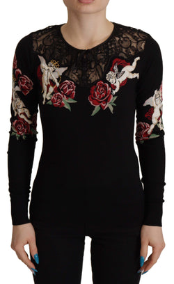 Embroidered Angel Cardigan Sweater Dolce & Gabbana