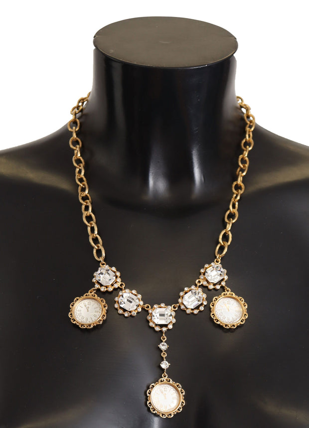 Elegant Timekeeper Statement Necklace Dolce & Gabbana