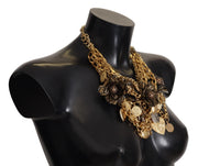 Sicilian Glamour Gold Statement Necklace Dolce & Gabbana