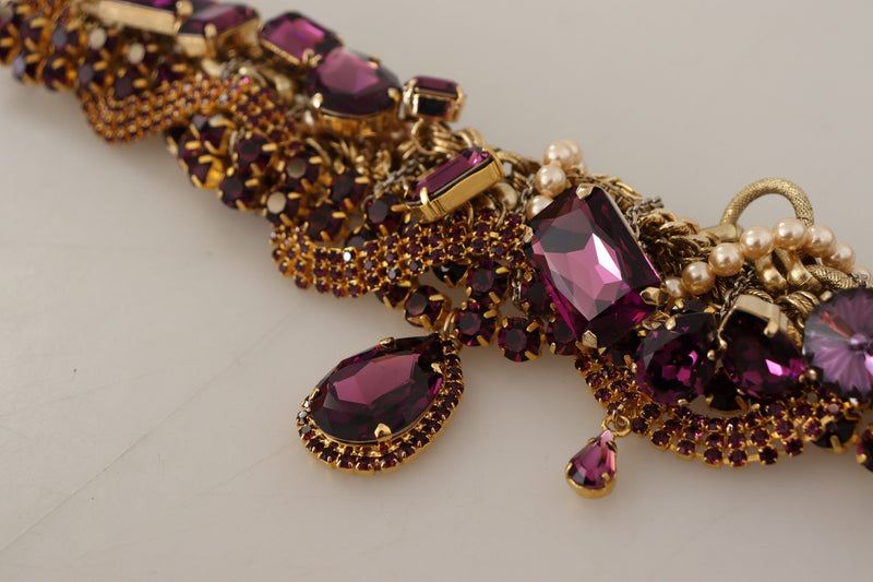 Sicilian Sparkle Gold-Tone Statement Necklace Dolce & Gabbana