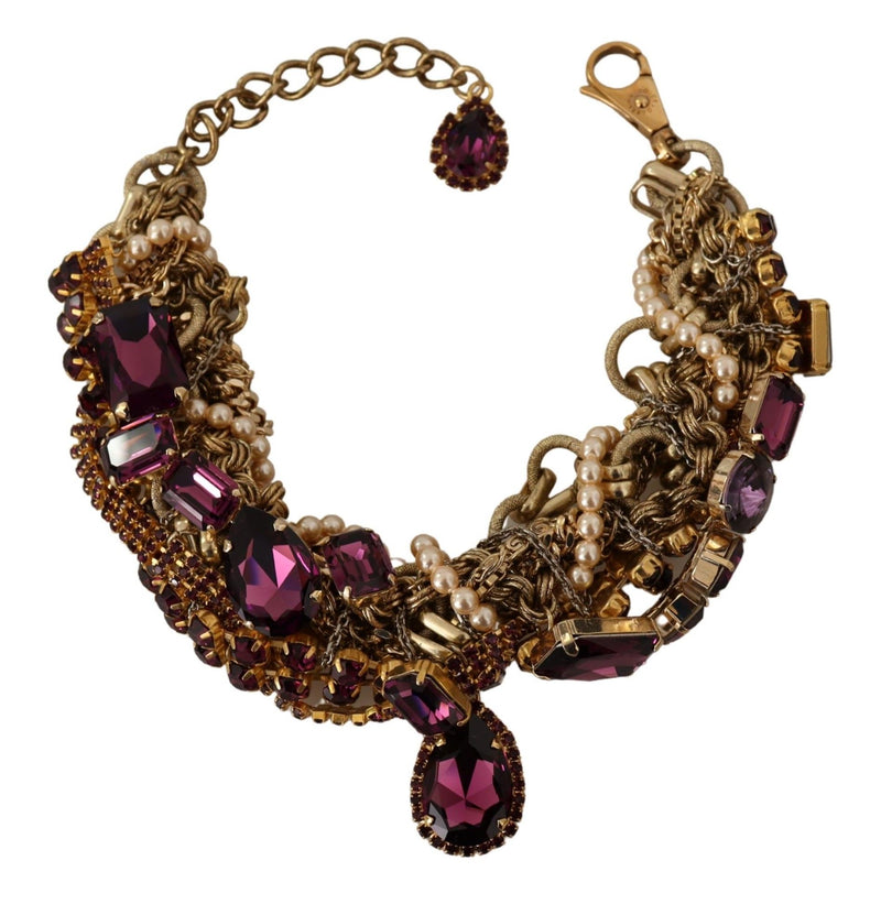 Sicilian Sparkle Gold-Tone Statement Necklace Dolce & Gabbana