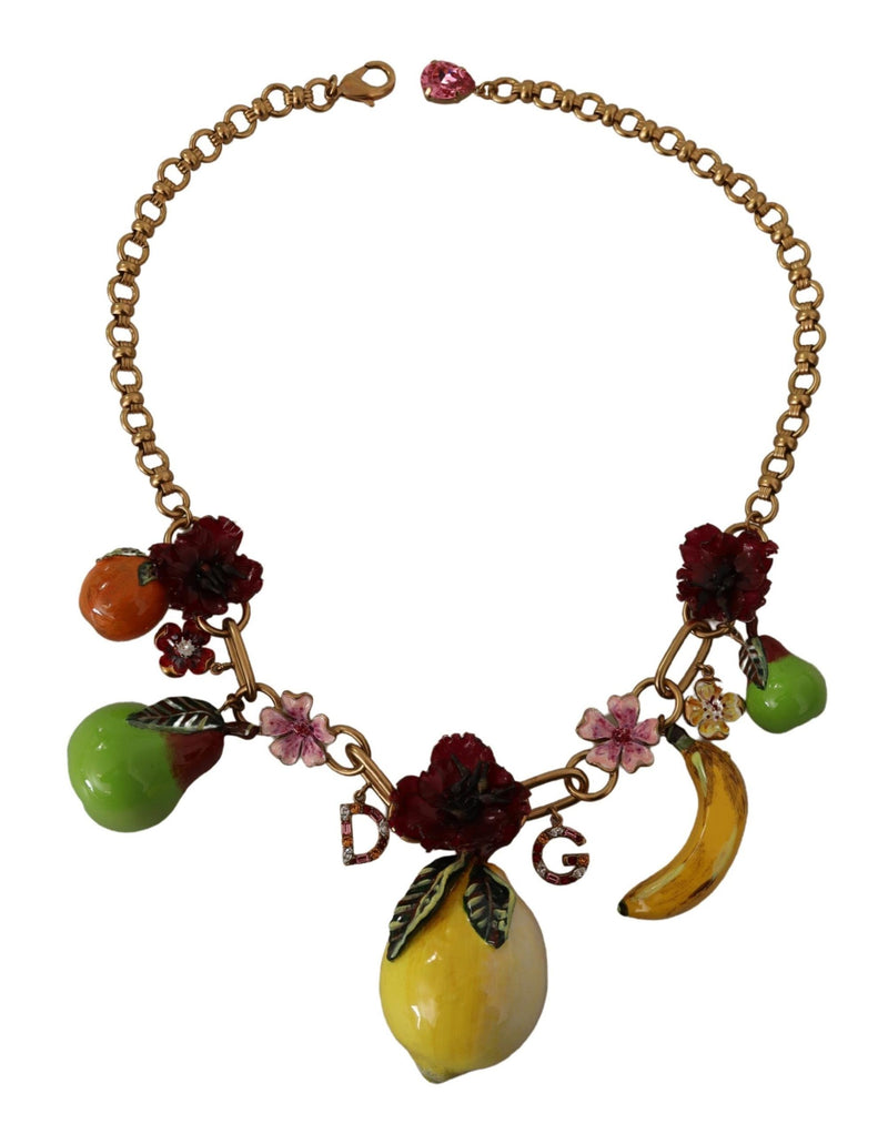 Chic Gold Statement Sicily Fruit Necklace Dolce & Gabbana