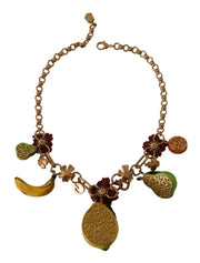 Chic Gold Statement Sicily Fruit Necklace Dolce & Gabbana