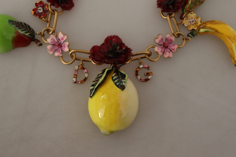 Chic Gold Statement Sicily Fruit Necklace Dolce & Gabbana