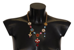 Elegant Floral Statement Necklace Dolce & Gabbana