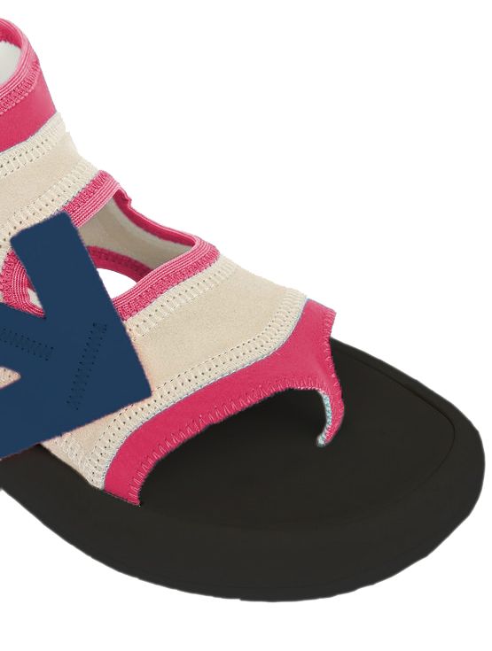 Fuchsia Neoprene Suede Sandals Off-White