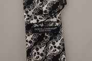 Elegant Floral Print Silk Bow Tie Dolce & Gabbana