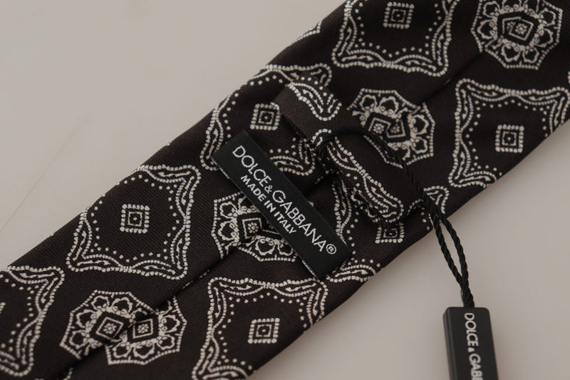 Elegant Silk Geometric Bow Tie Dolce & Gabbana