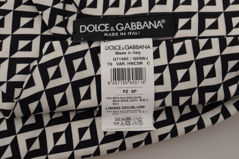 Elegant Silk Black Tie for the Dapper Gentleman Dolce & Gabbana