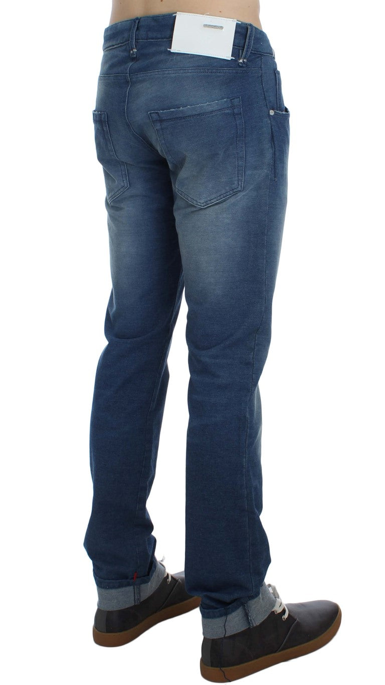 Slim Fit Blue Wash Italian Denim Acht