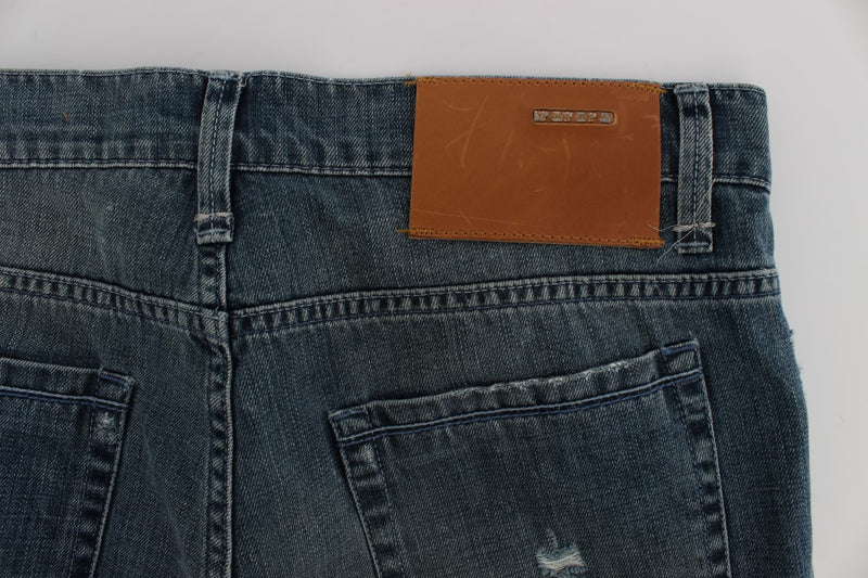 Elegant Regular Fit Blue Wash Denim Acht