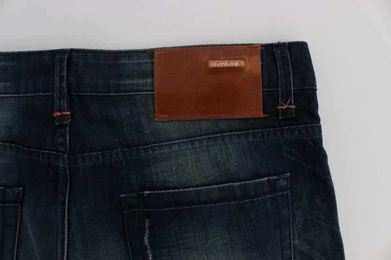 Sleek Slim Fit Italian Denim Jeans Acht
