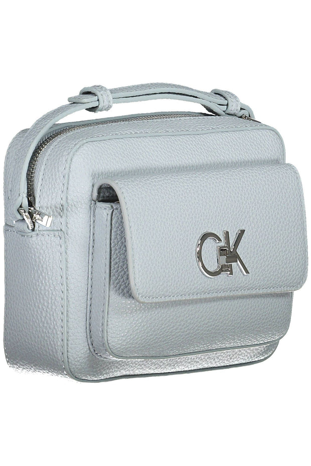 Light Blue Polyester Women Handbag Calvin Klein