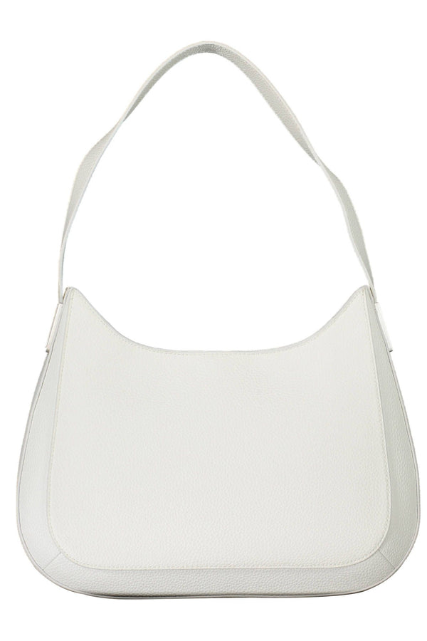 White Polyester Women Handbag Calvin Klein