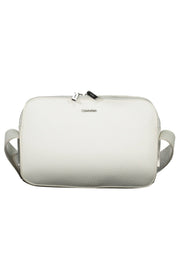 White Polyester Women Handbag Calvin Klein