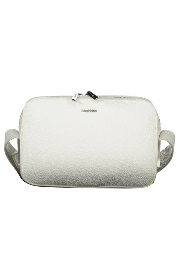 White Polyester Women Handbag Calvin Klein