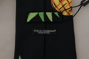 Elegant Black Silk Tie for Sophisticated Style Dolce & Gabbana