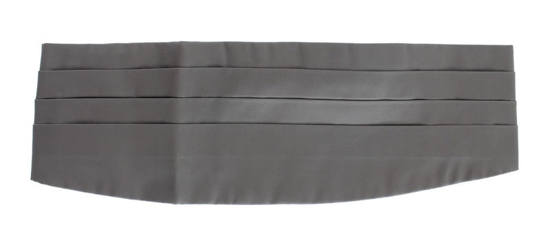 Elegant Silk Gray Cummerbund Dolce & Gabbana