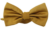 Elegant Mustard Silk Bow Tie Dolce & Gabbana