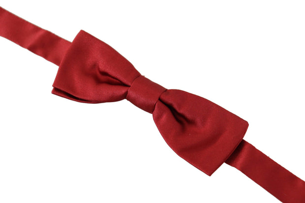 Elegant Silk Red Bow Tie Dolce & Gabbana