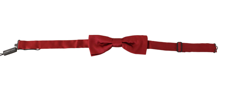 Elegant Silk Red Bow Tie Dolce & Gabbana