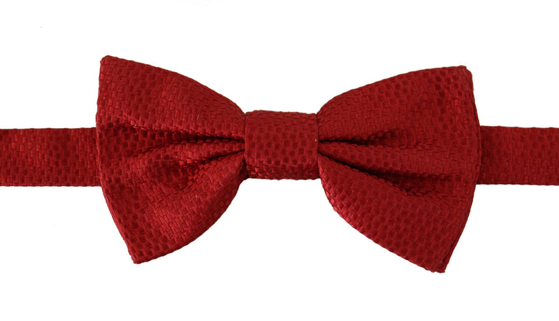 Elegant Red Silk Bow Tie Dolce & Gabbana