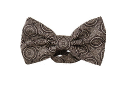 Elegant Silk Black & White Bow Tie Dolce & Gabbana