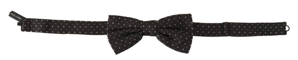 Elegant Polka Dot Silk Bow Tie Dolce & Gabbana