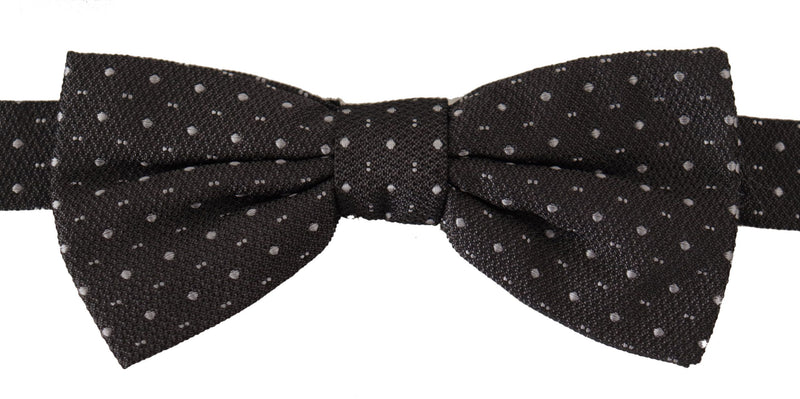 Elegant Polka Dot Silk Bow Tie Dolce & Gabbana