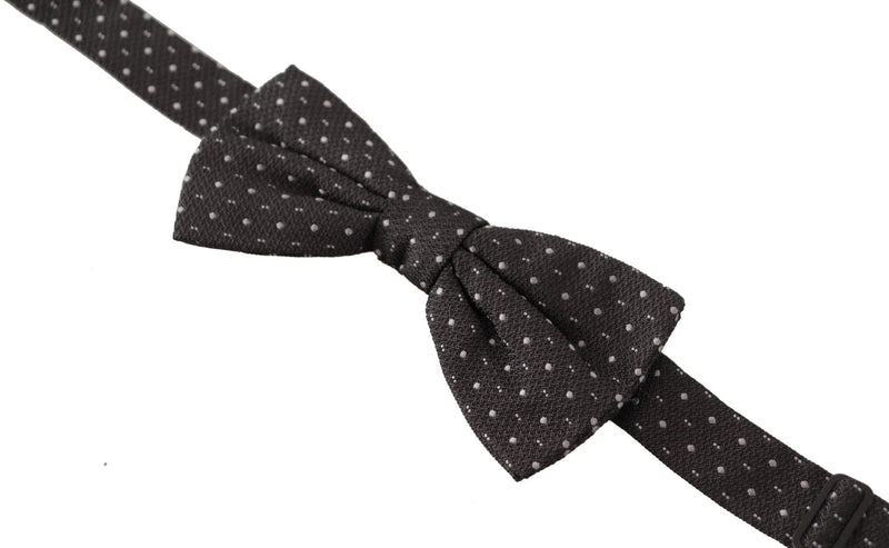 Elegant Polka Dot Silk Bow Tie Dolce & Gabbana