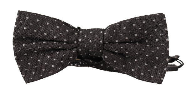 Elegant Polka Dot Silk Bow Tie Dolce & Gabbana