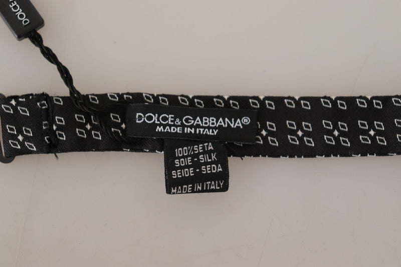 Elegant Polka Dot Silk Bow Tie Dolce & Gabbana