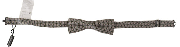 Elegant Black Silk Bow Tie Dolce & Gabbana