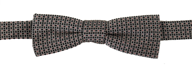 Elegant Black Silk Bow Tie Dolce & Gabbana